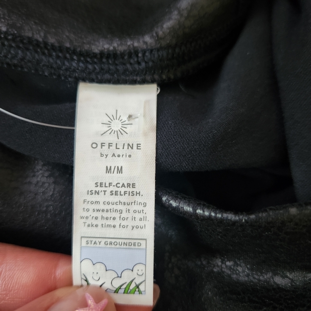 NWT OFFLINE by aerie | The Hugger High Waist Crossover Crackle Legging - Size M - Picture 9 of 11